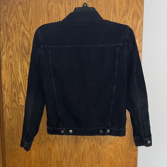 Retro Vintage Black Corduroy Unisex Western Jacket Beetle Juice size Small - Picture 11 of 14